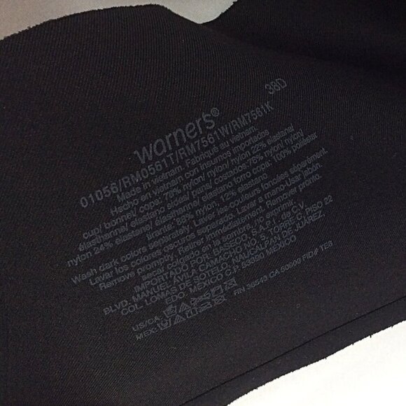 Warners Blissful Benefits Underarm-Smoothing Wireless Lightly Lined Bra 38D - Picture 11 of 11